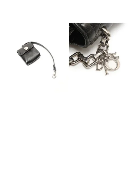 Dior Shoulder Bag Cannage Leather New Rock Chain Large - Picture 10 of 10